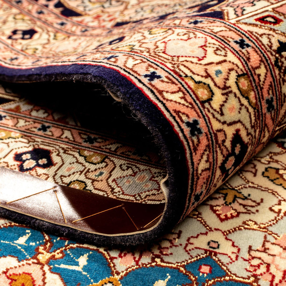 Tapis persan - Tabriz - Royal - 338 x 248 cm - bleu foncé