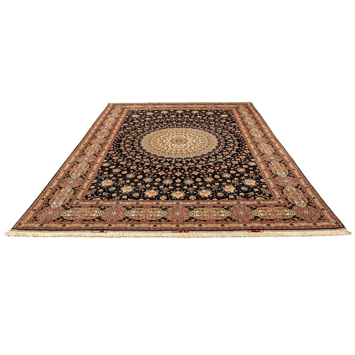 Tapis persan - Tabriz - Royal - 338 x 248 cm - bleu foncé