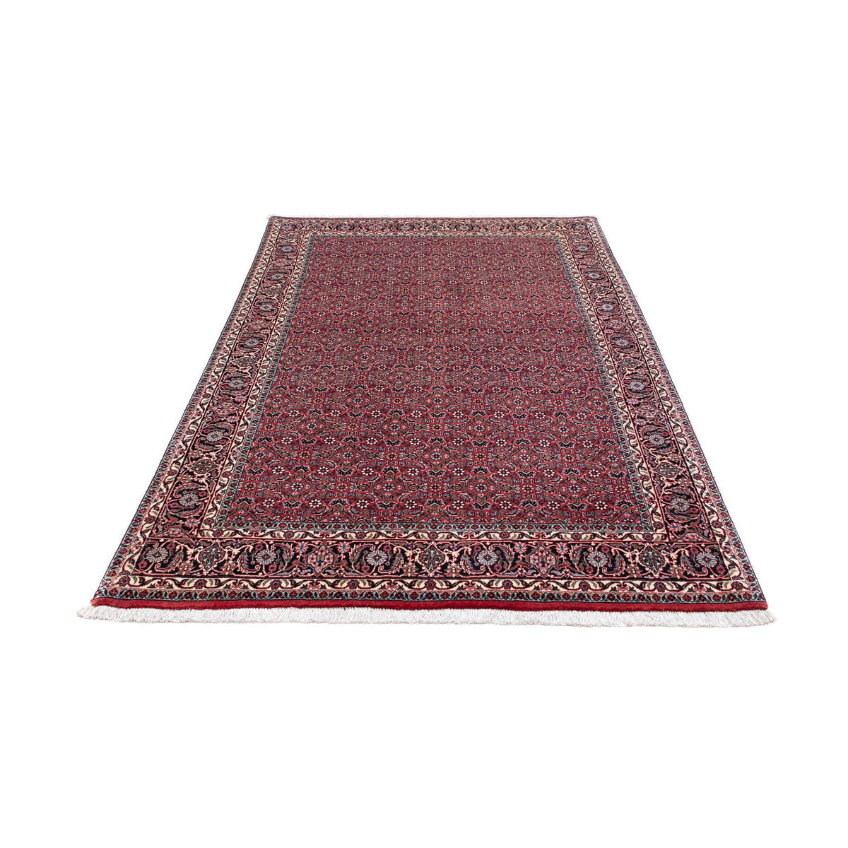 Tapis persan - Bidjar - 216 x 128 cm - rouge clair