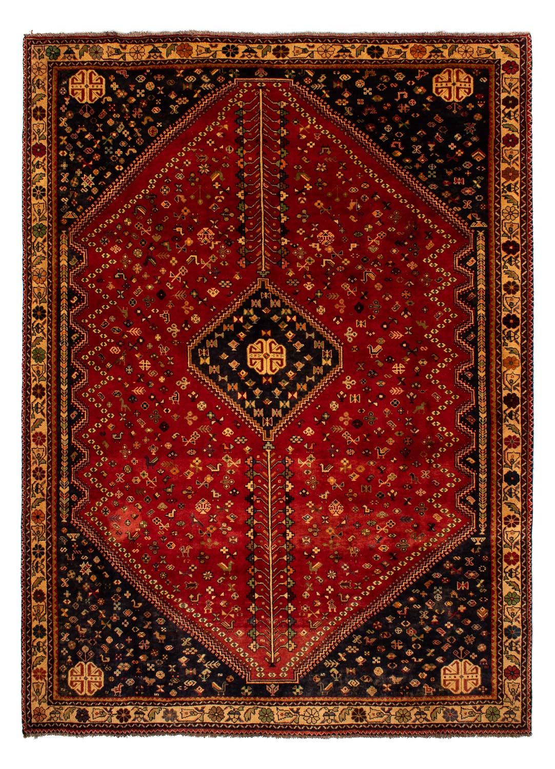 Tapis persan - Nomadic - 302 x 214 cm - rouge foncé