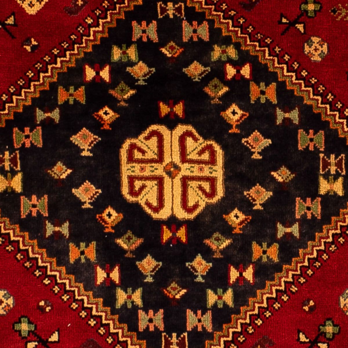 Tapis persan - Nomadic - 302 x 214 cm - rouge foncé