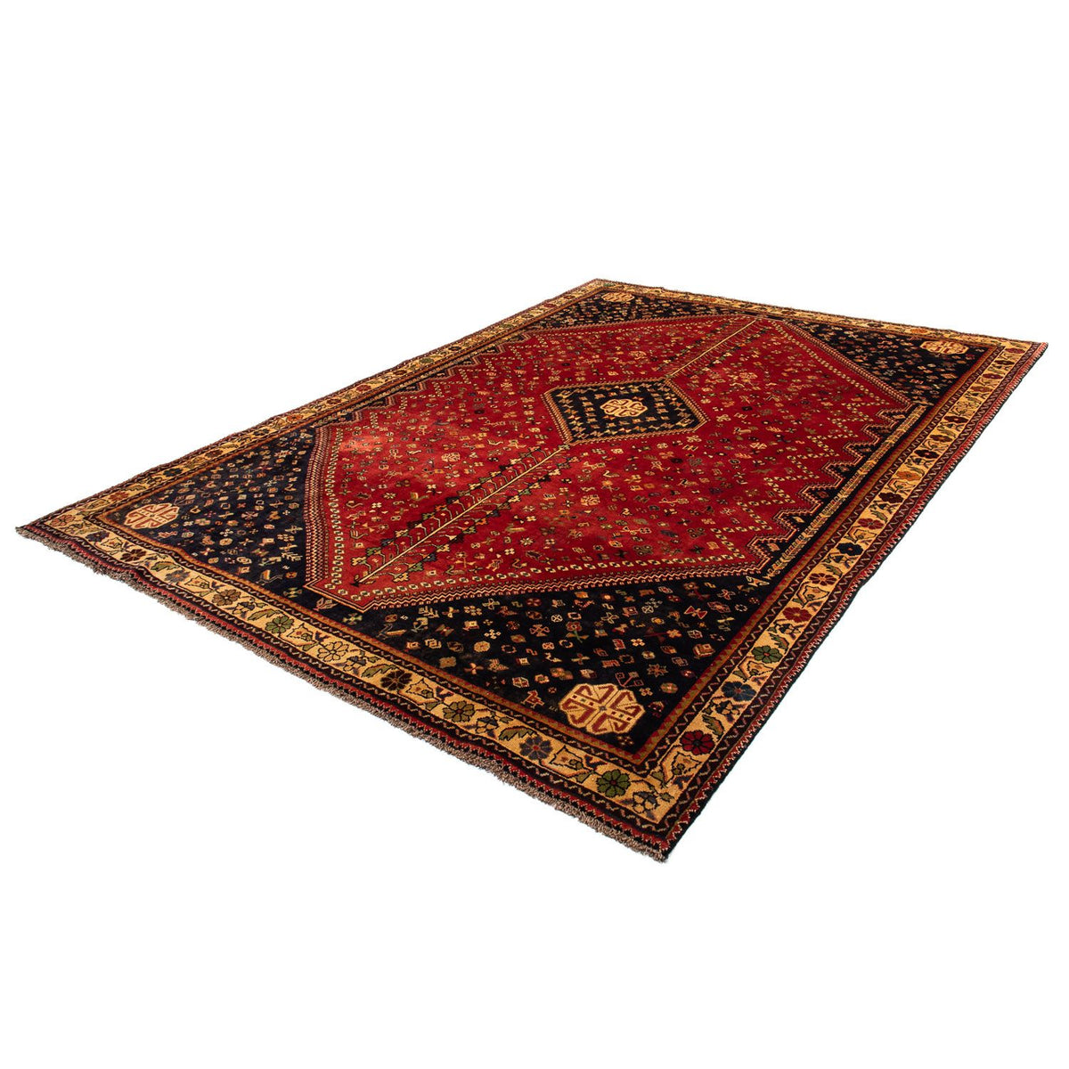 Tapis persan - Nomadic - 302 x 214 cm - rouge foncé