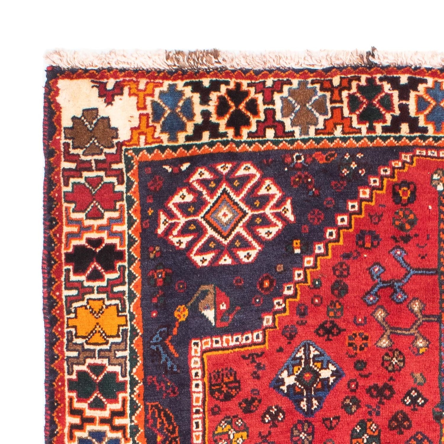 Tapis persan - Nomadic - 171 x 118 cm - rouge foncé