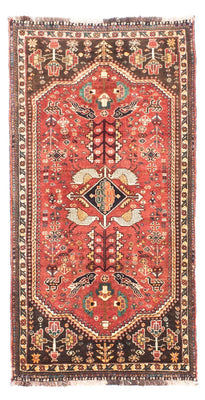 Tapis de couloir Tapis persan - Nomadic - 160 x 83 cm - rouge foncé