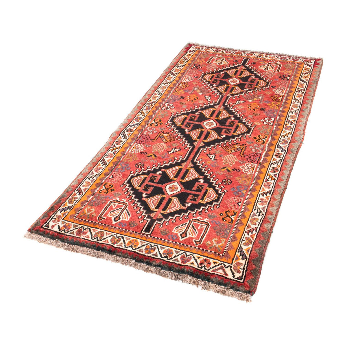 Tapis de couloir Tapis persan - Nomadic - 166 x 82 cm - rouge clair