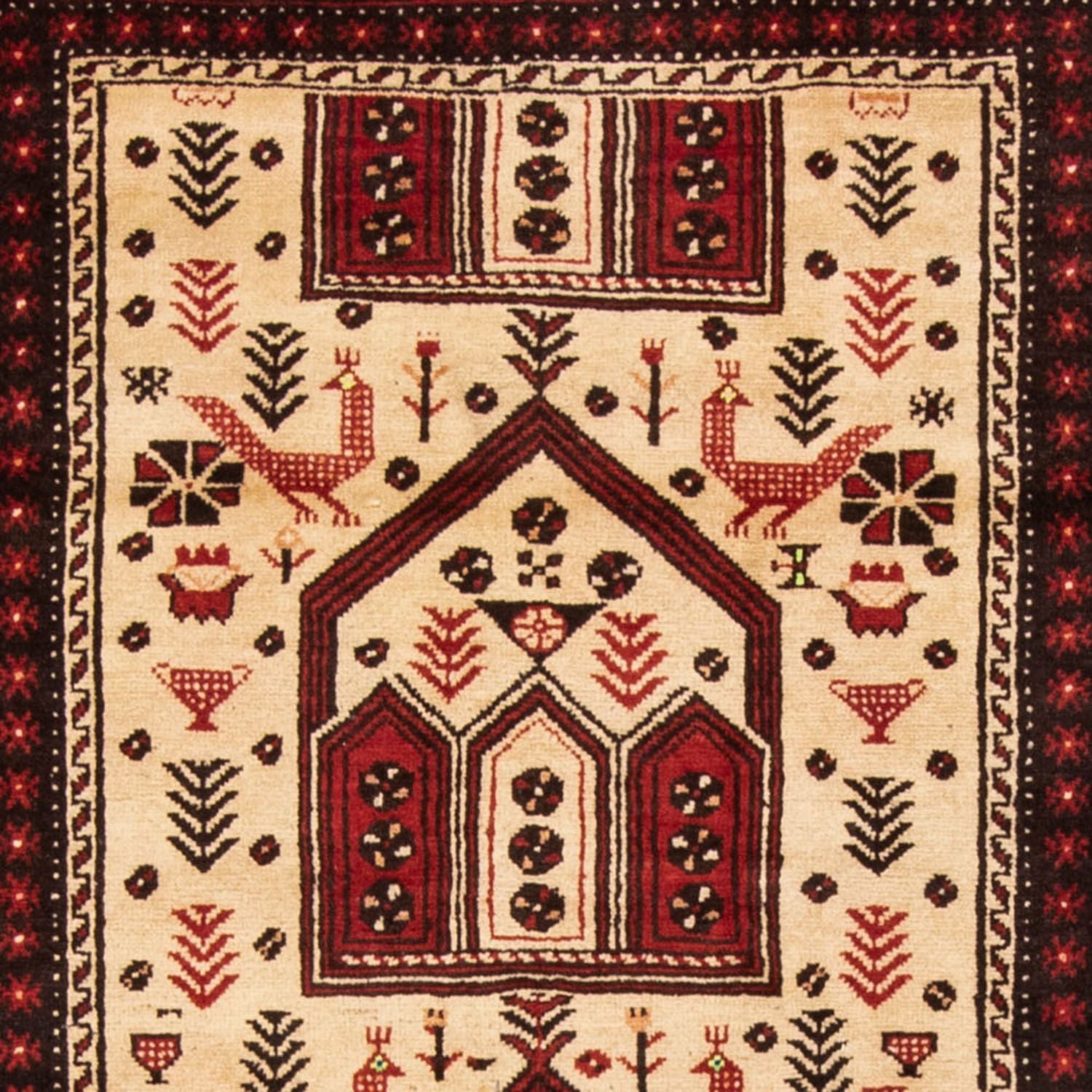 Tapis persan - Nomadic - 198 x 121 cm - beige