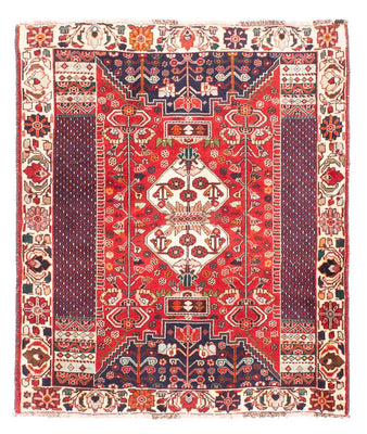 Tapis persan - Nomadic - 148 x 121 cm - rouge