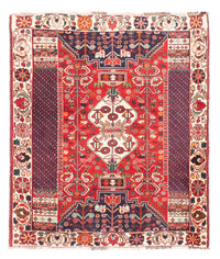 Tapis persan - Nomadic - 148 x 121 cm - rouge