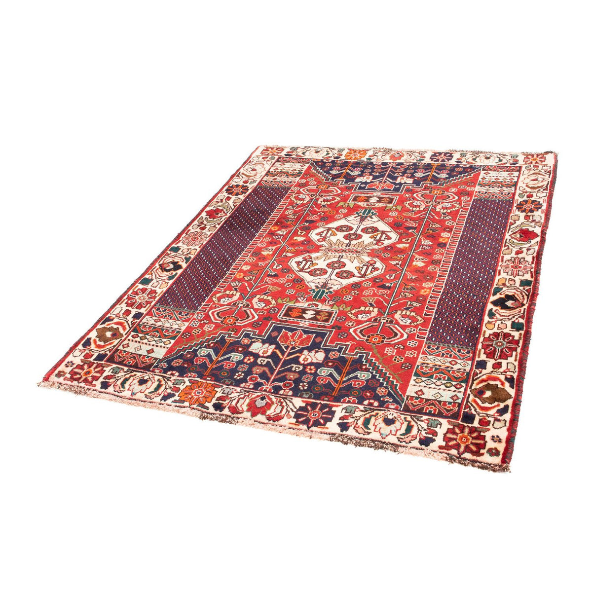 Tapis persan - Nomadic - 148 x 121 cm - rouge