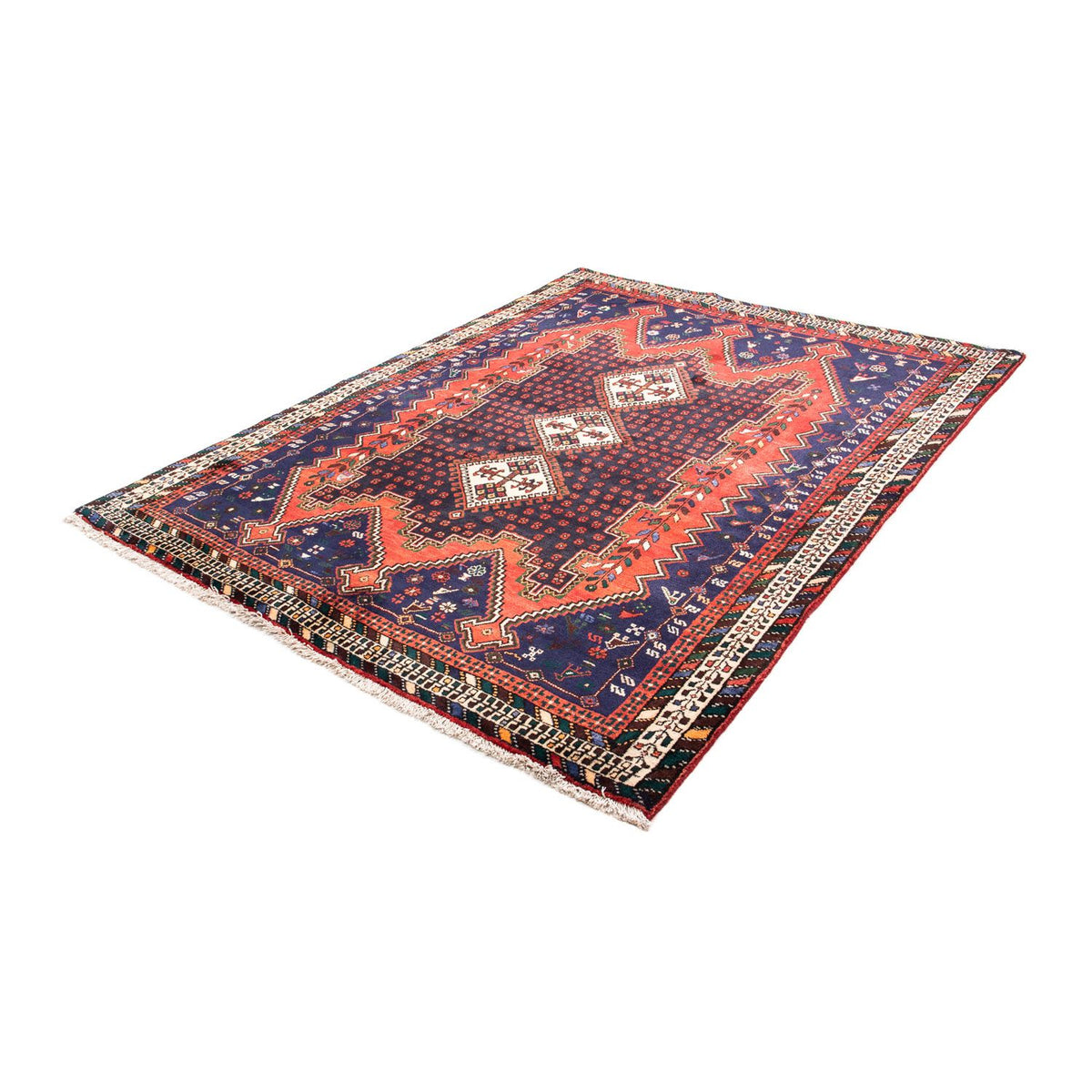 Tapis persan - Nomadic - 215 x 164 cm - bleu foncé