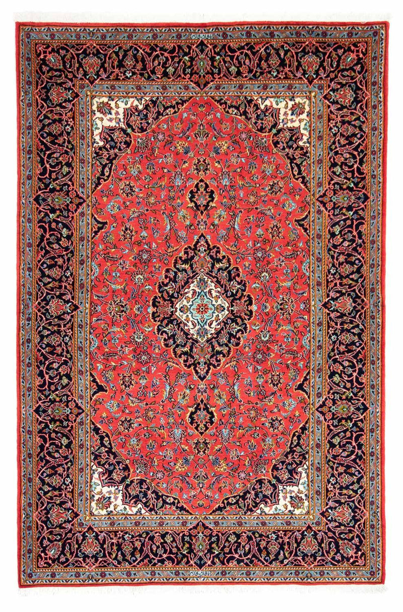 Tapis persan - Keshan - 218 x 144 cm - rouge