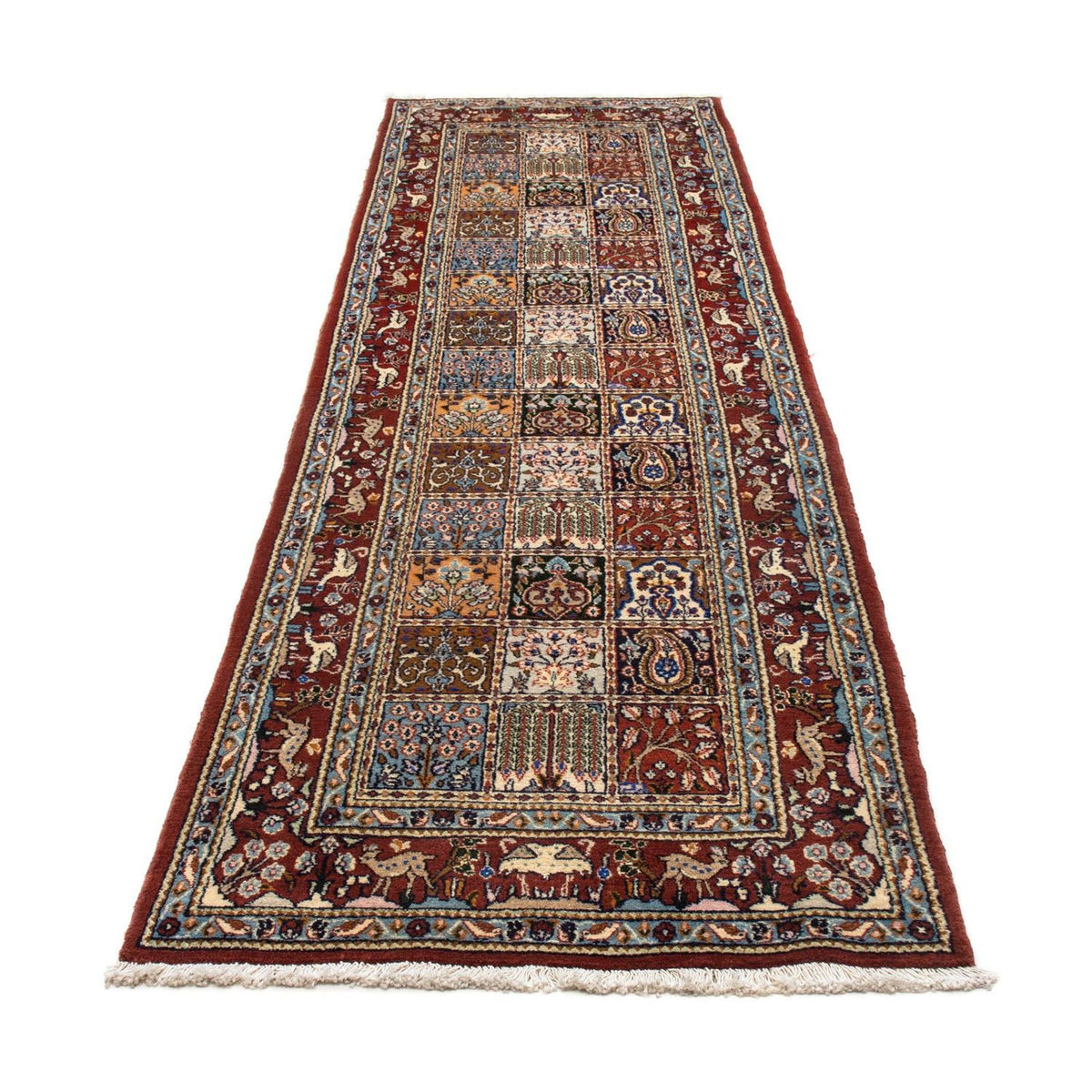 Tapis de couloir Tapis persan - Classique - 288 x 81 cm - rouge foncé
