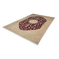 Tapis persan - Nain - 288 x 194 cm - rouge foncé