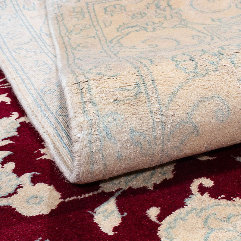 Tapis persan - Nain - 288 x 194 cm - rouge foncé