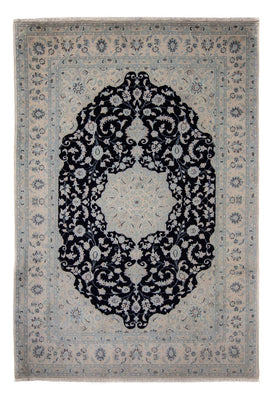Tapis persan - Nain - 352 x 253 cm - bleu foncé