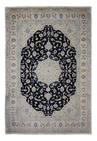 Tapis persan - Nain - 352 x 253 cm - bleu foncé