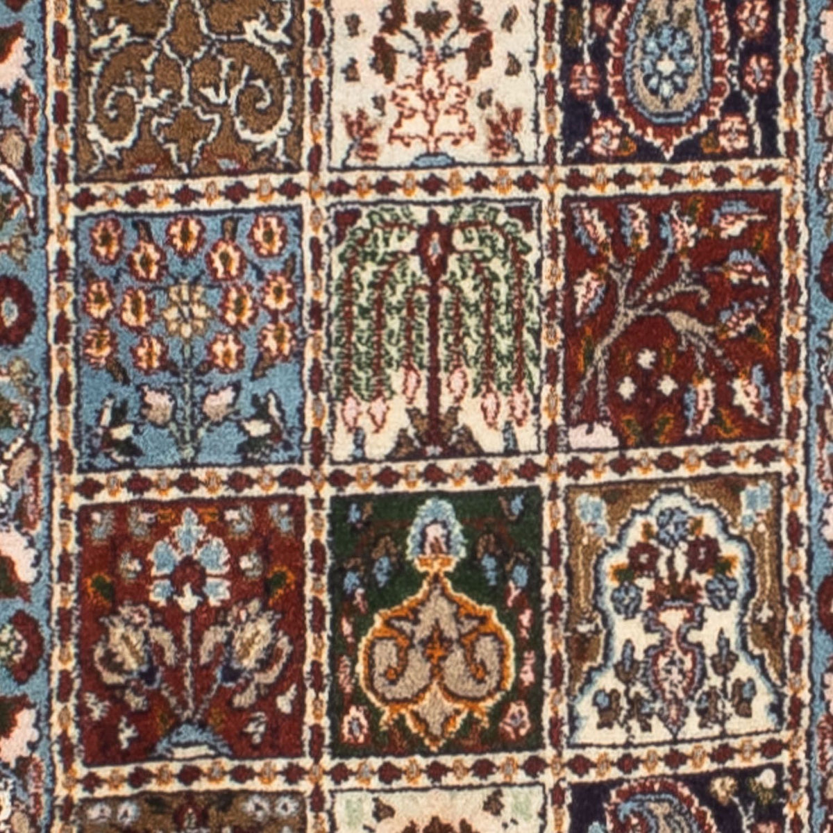 Tapis de couloir Tapis persan - Classique - 388 x 82 cm - rouge foncé