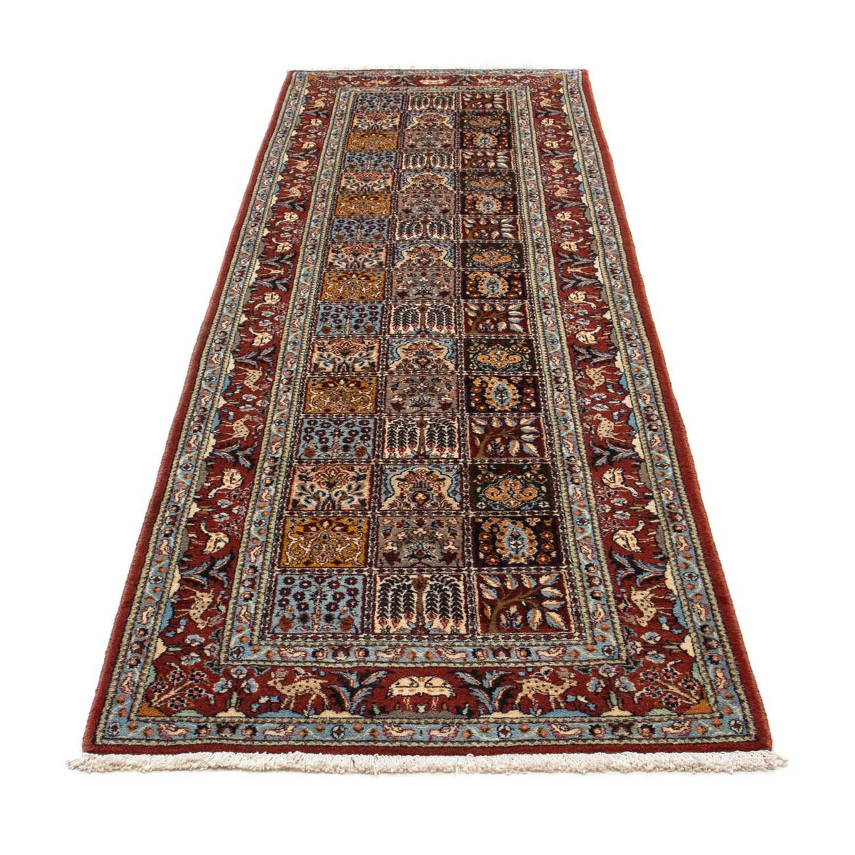 Tapis de couloir Tapis persan - Classique - 300 x 82 cm - rouge foncé