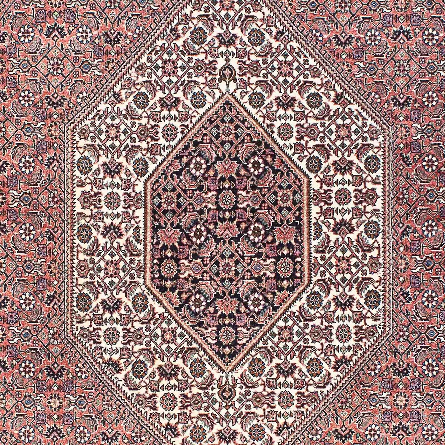 Tapis persan - Bidjar - 208 x 138 cm - rouge clair