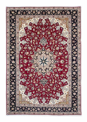 Tapis persan - Tabriz - Royal - 302 x 206 cm - rouge foncé
