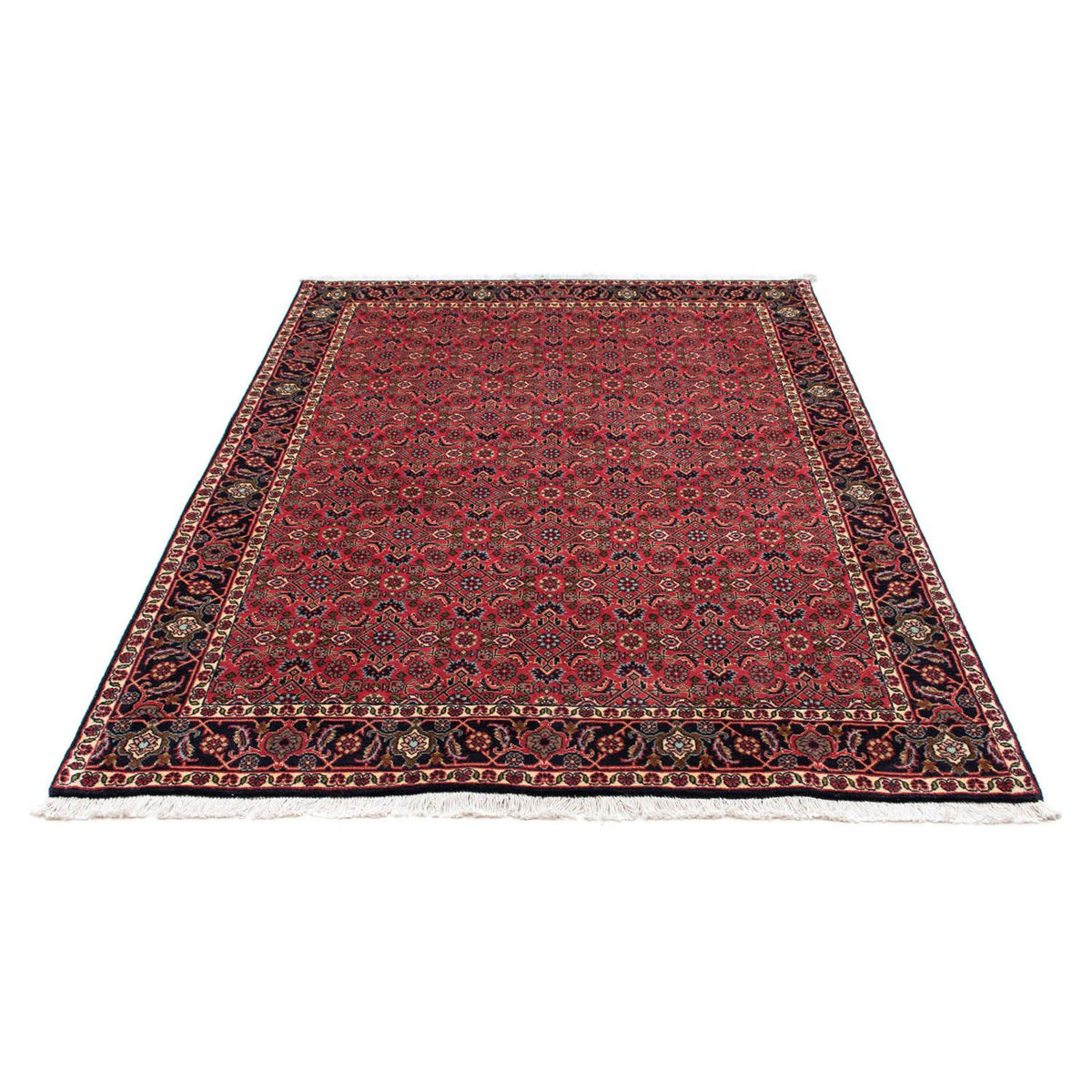 Tapis persan - Bidjar - 206 x 140 cm - rouge