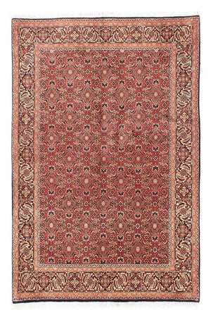 Tapis persan - Bidjar - 205 x 141 cm - rouge foncé
