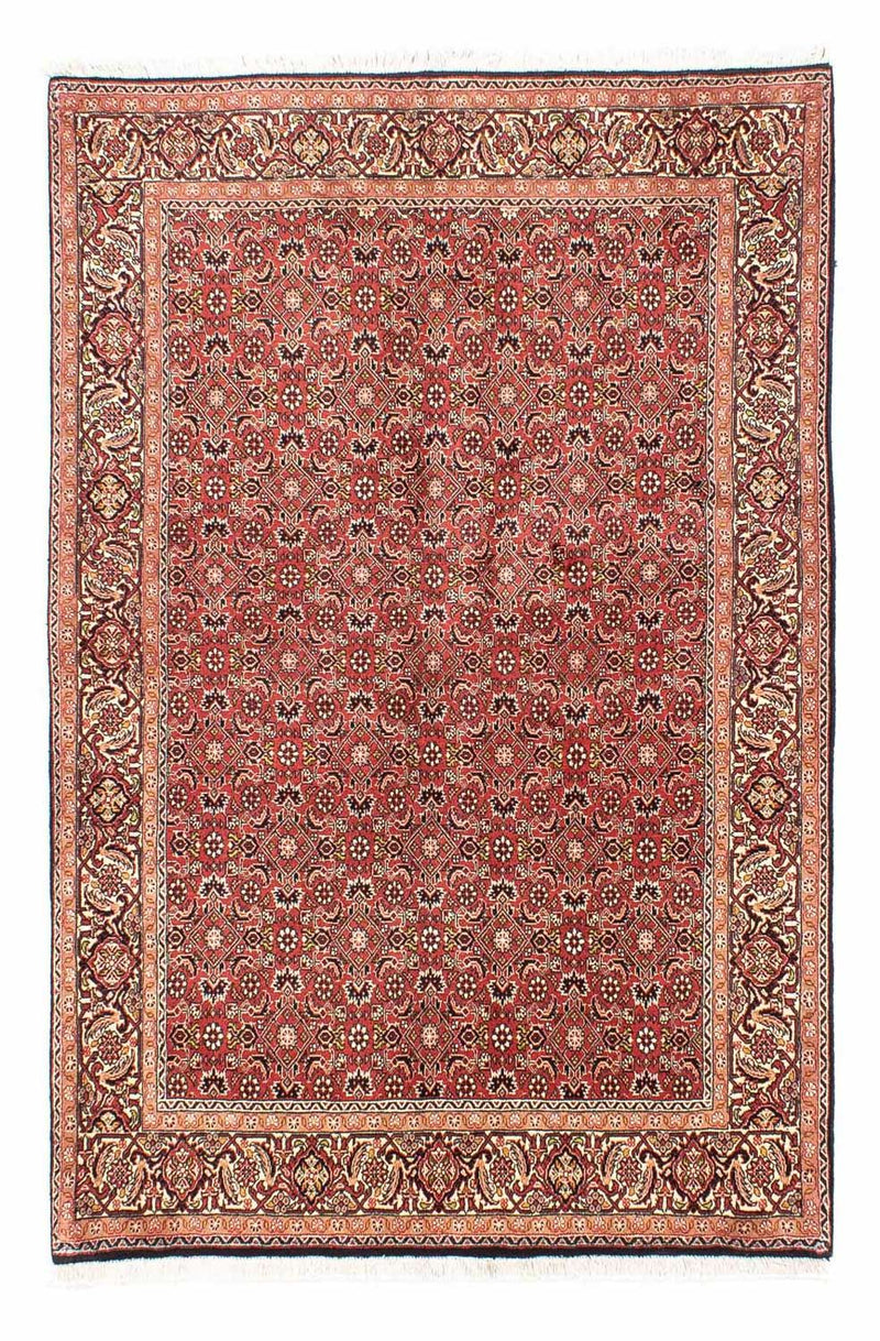 Tapis persan - Bidjar - 205 x 141 cm - rouge foncé