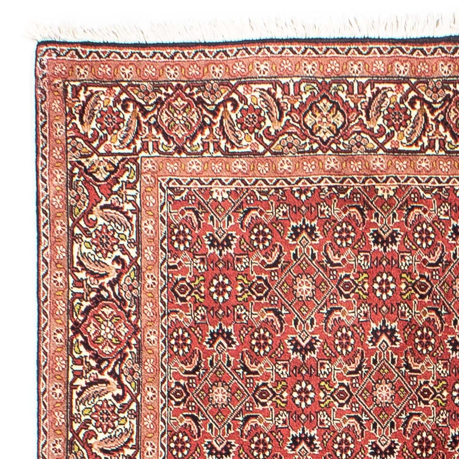Tapis persan - Bidjar - 205 x 141 cm - rouge foncé