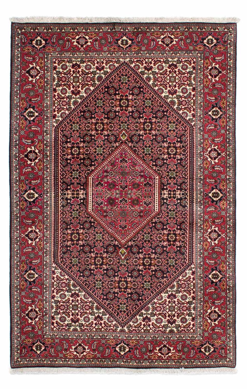 Tapis persan - Bidjar - 216 x 138 cm - rouge
