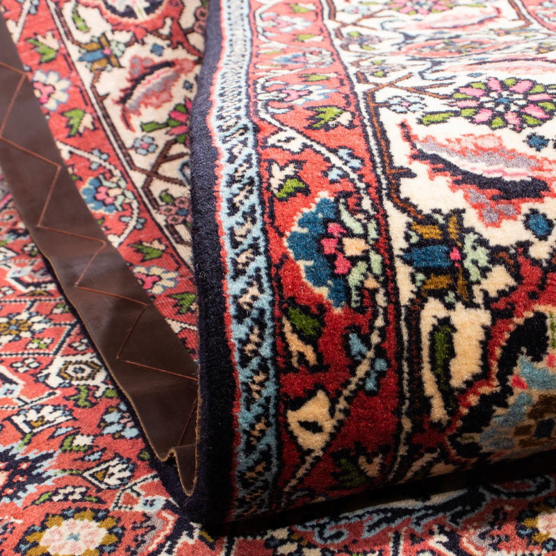 Tapis persan - Bidjar - 291 x 196 cm - rouge clair