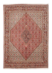 Tapis persan - Bidjar - 237 x 176 cm - rouge clair