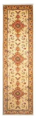 Tapis de couloir Tapis persan - Tabriz - Royal - 314 x 80 cm - marron clair