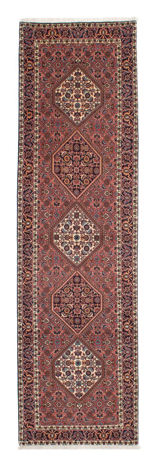 Tapis de couloir Tapis persan - Bidjar - 297 x 84 cm - rouge clair