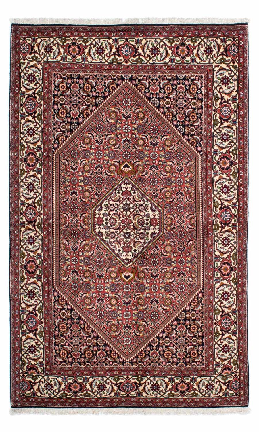 Tapis persan - Bidjar - 220 x 136 cm - rouge