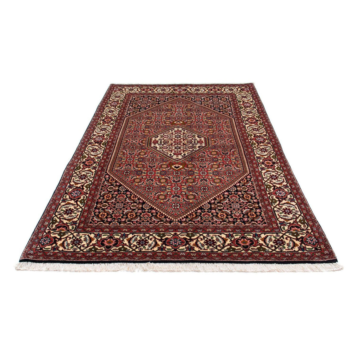 Tapis persan - Bidjar - 220 x 136 cm - rouge
