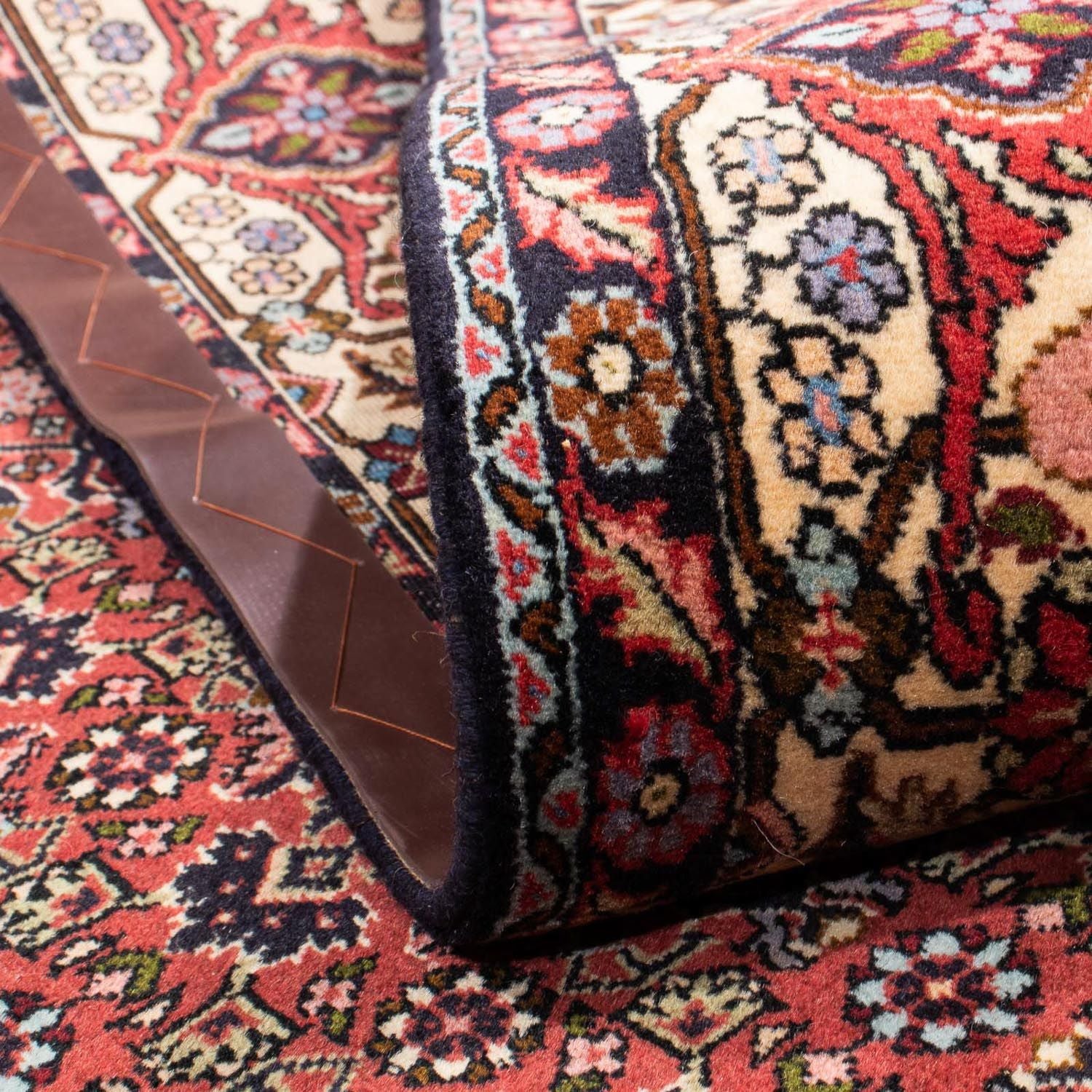 Tapis persan - Bidjar - 298 x 198 cm - rouge foncé