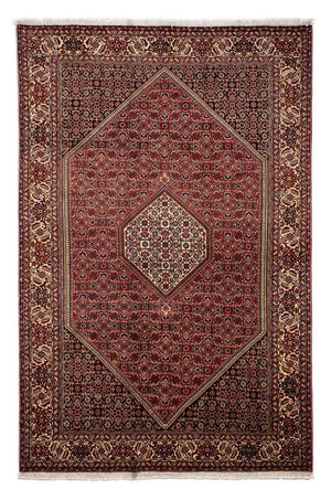 Tapis persan - Bidjar - 302 x 198 cm - rouge clair