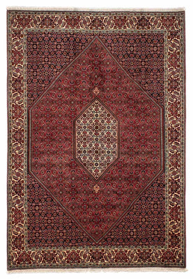 Tapis persan - Bidjar - 282 x 204 cm - rouge foncé