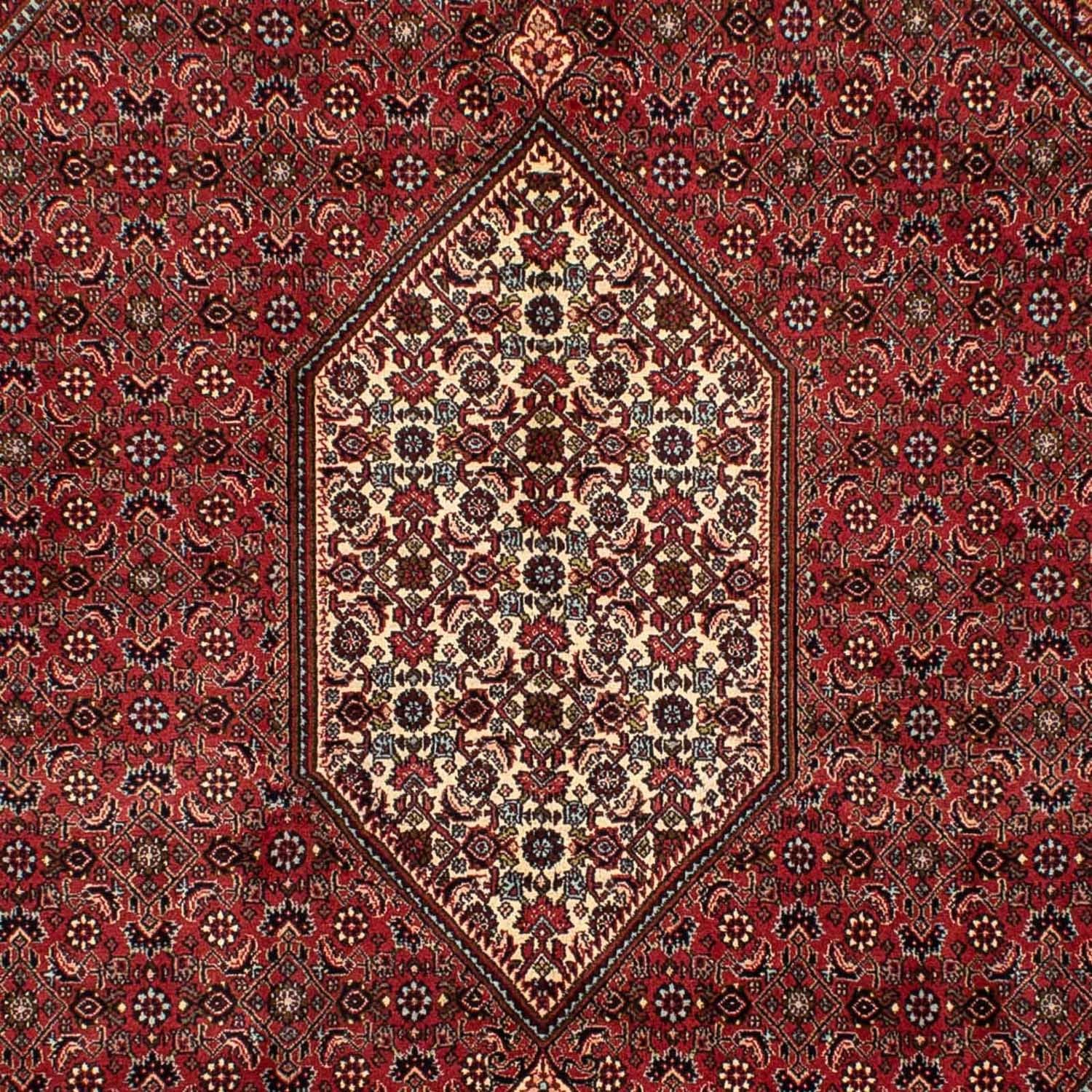 Tapis persan - Bidjar - 282 x 204 cm - rouge foncé