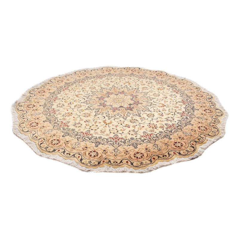 Tapis persan - Tabriz - Royal ronde  - 195 x 195 cm - beige