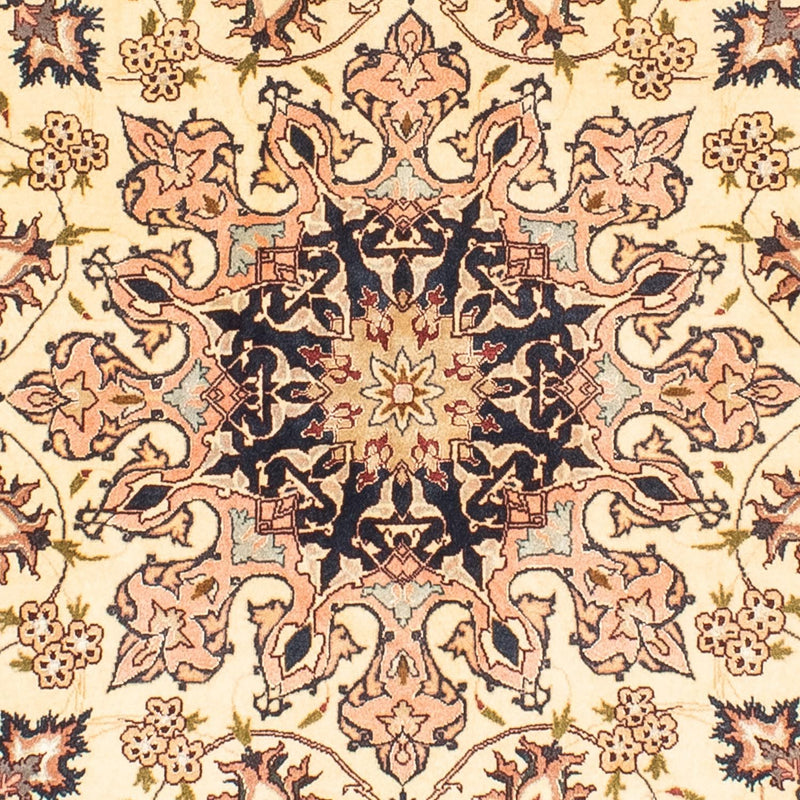 Tapis persan - Tabriz - Royal ronde  - 150 x 150 cm - beige