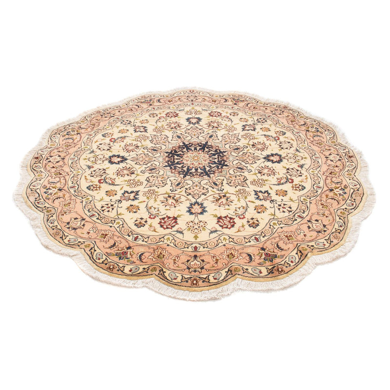 Tapis persan - Tabriz - Royal ronde  - 150 x 150 cm - beige