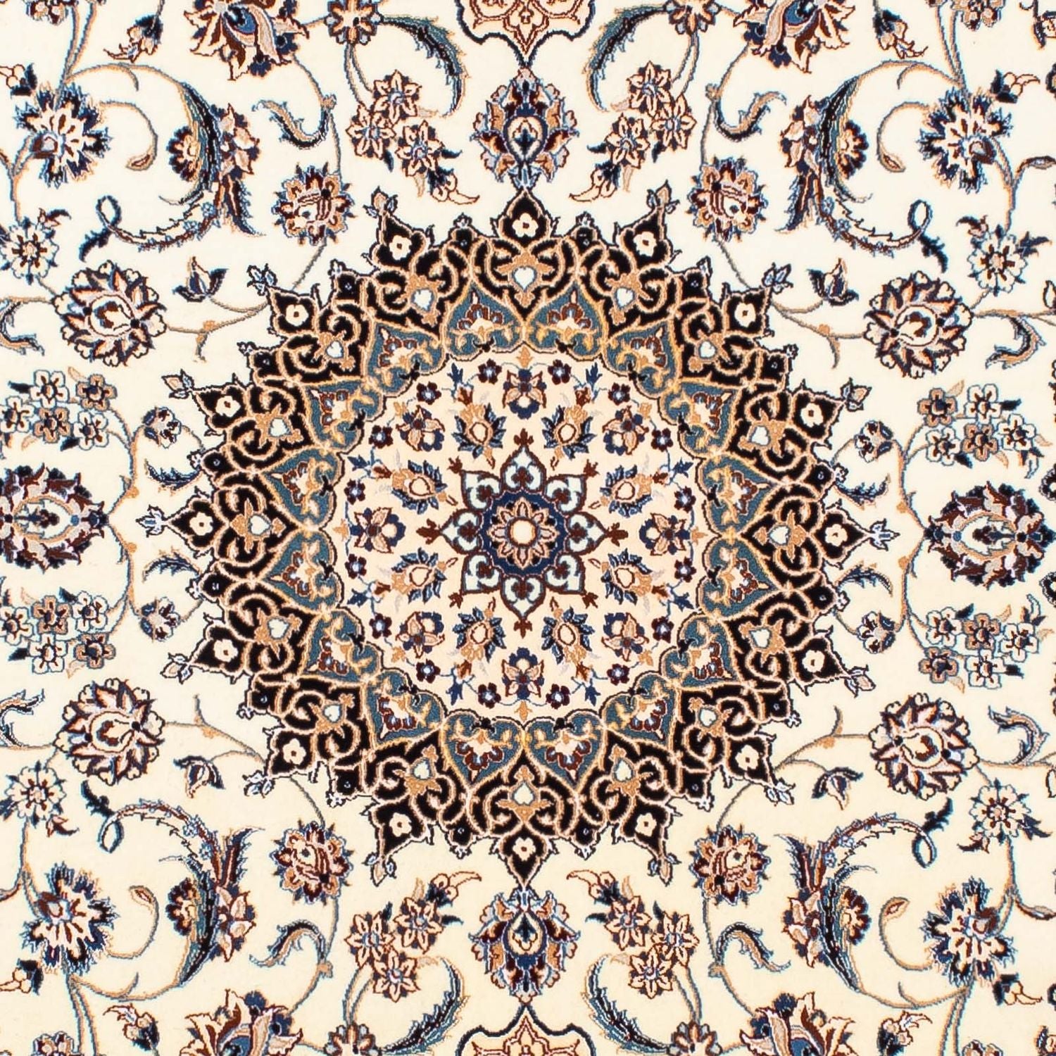 Tapis persan - Nain - Premium - 210 x 128 cm - beige