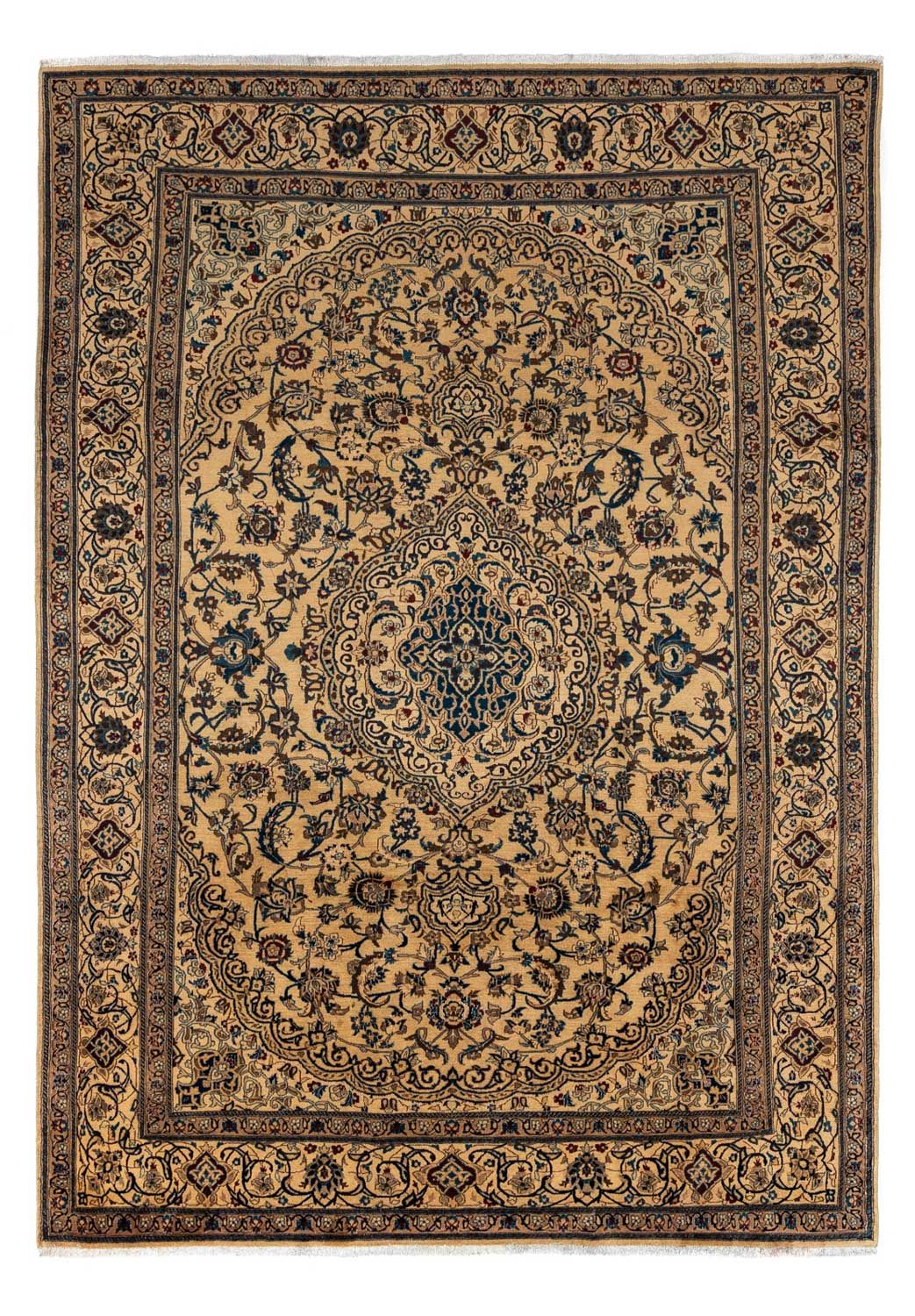Tapis persan - Nain - Royal - 340 x 240 cm - beige foncé