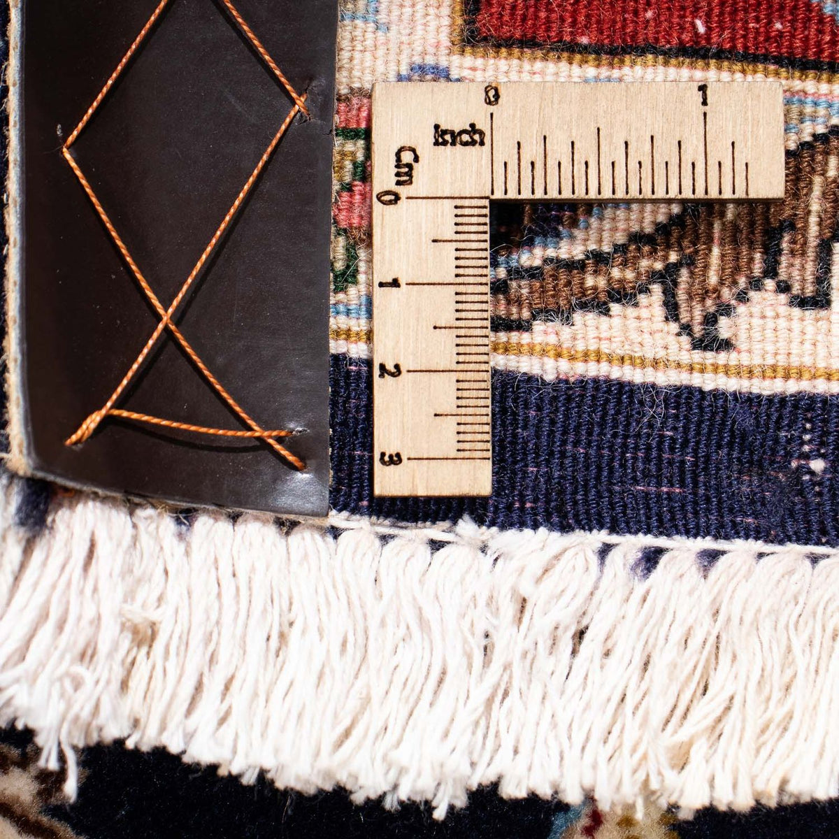 Tapis persan - Ghom - 198 x 142 cm - bleu foncé