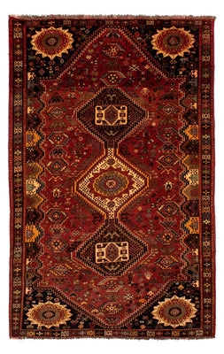 Tapis persan - Nomadic - 285 x 185 cm - rouge foncé