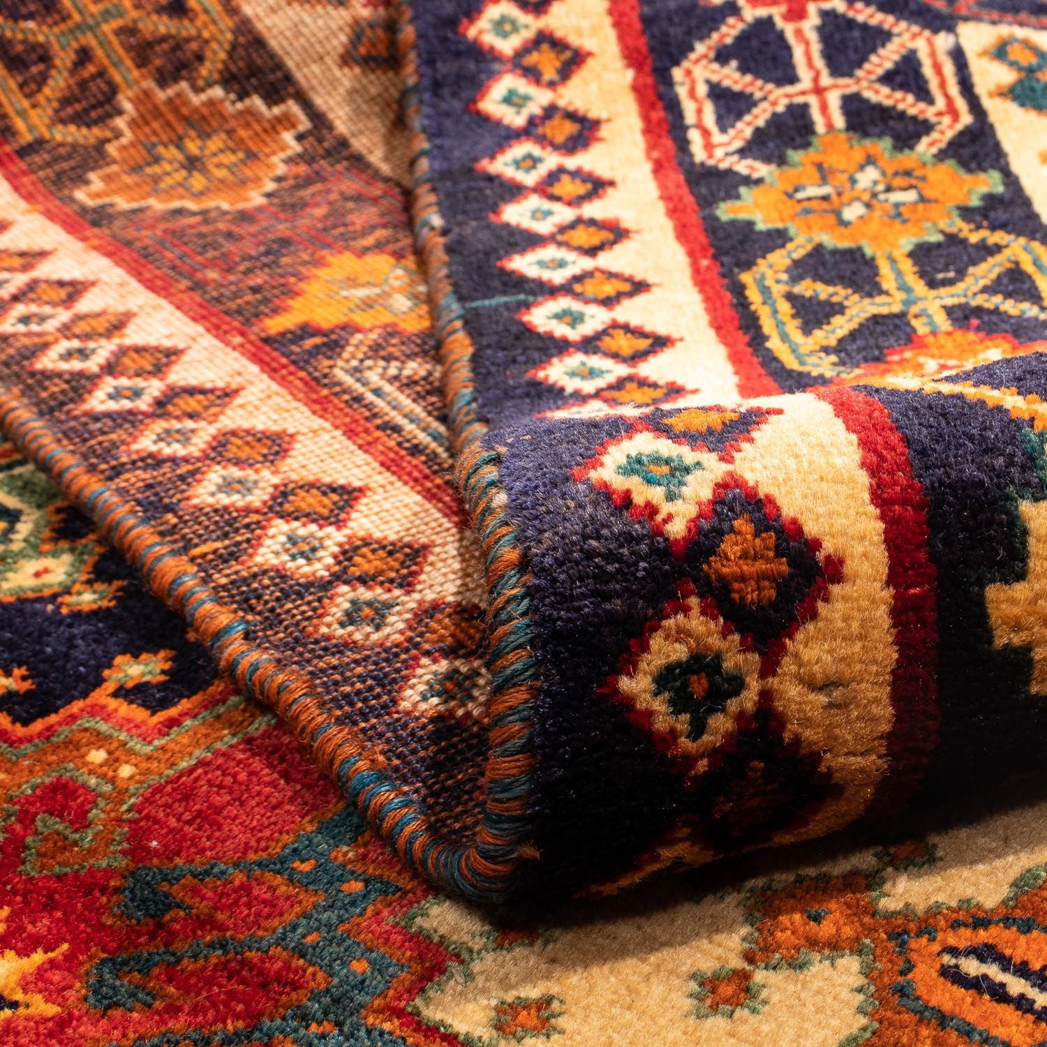 Tapis persan - Nomadic - 280 x 202 cm - rouge foncé