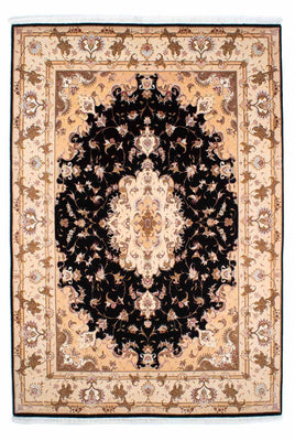 Tapis persan - Tabriz - Royal - 242 x 163 cm - bleu foncé