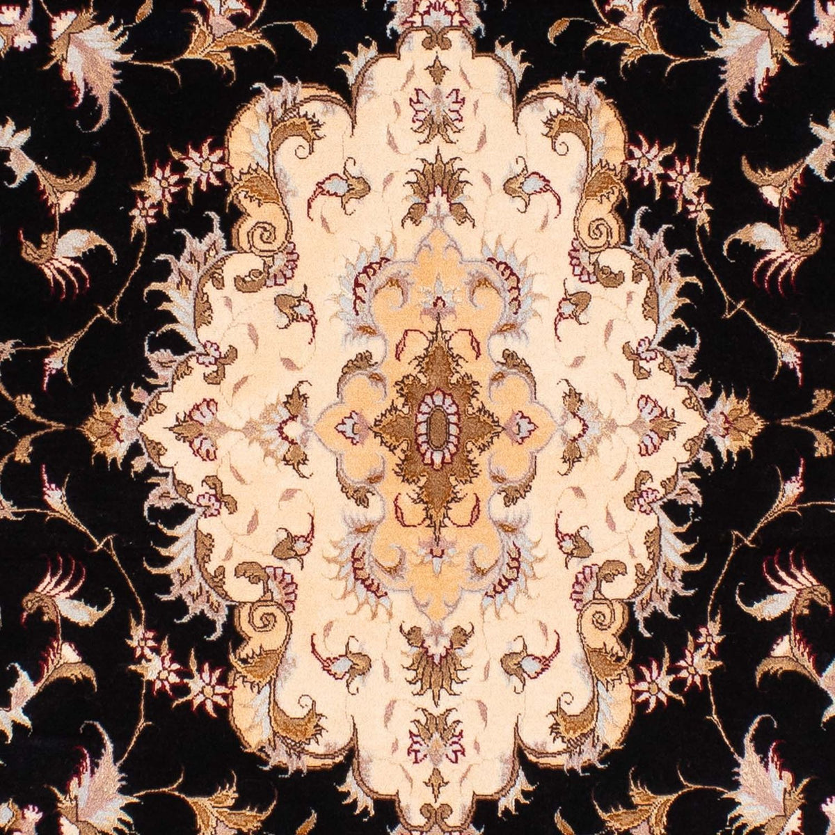 Tapis persan - Tabriz - Royal - 242 x 163 cm - bleu foncé