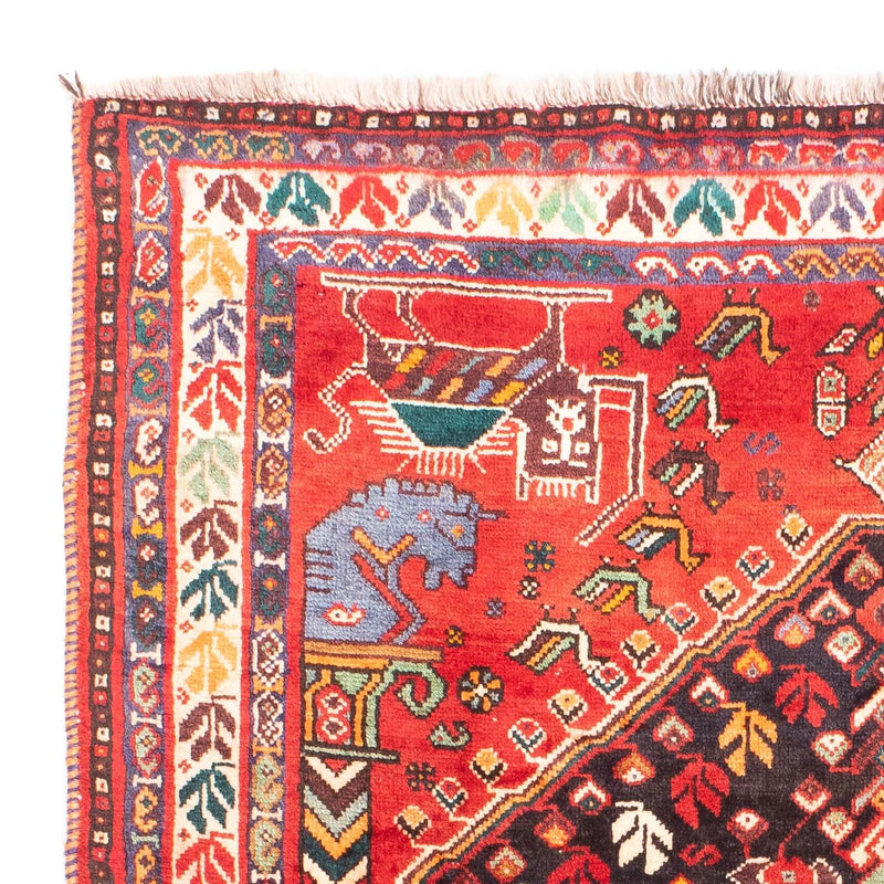 Tapis persan - Nomadic - 153 x 120 cm - rouge
